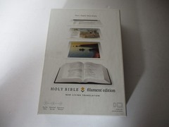 Filament Bible NLT 2-in-1 Print & Digital Bible Book GREY COVER HOLY BIBLE