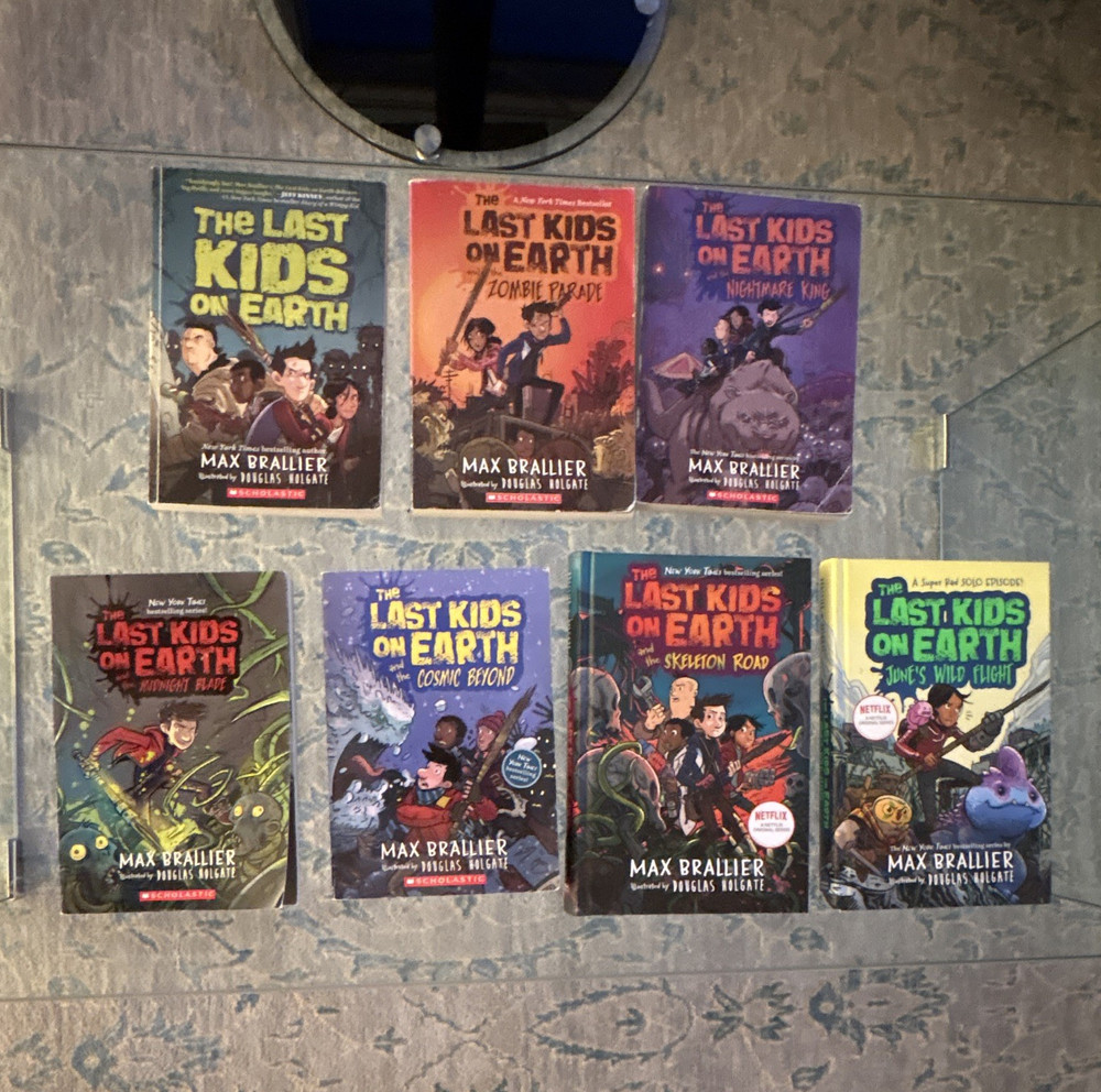 The Last Kids on Earth 7 Book Lot Books 1-6 + June’s Wild Flight 2 Hardcovers