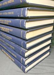 Lot of 10 Agatha Christie Bantam Mystery Collection Black Leatherette Books HC