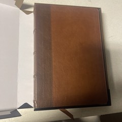 KJV Large Print Verse-By-verse Ref Bible, Maclaren Series, Brown Leathersoft