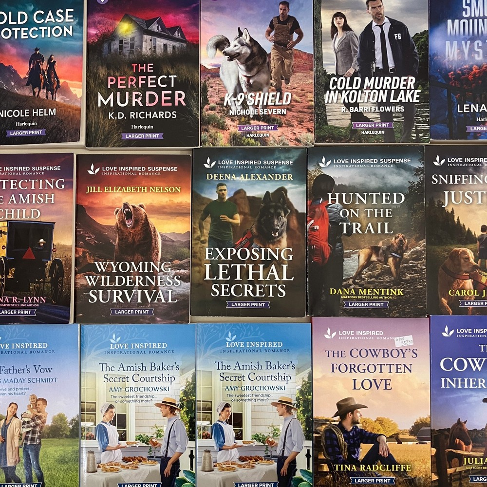 Harlequin Love Inspired Mass Market PB Max LARGER PRINT Random Mix 10 Book Lot