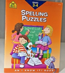 Spelling Puzzles and Writing Skills Books Grade 3-4 New