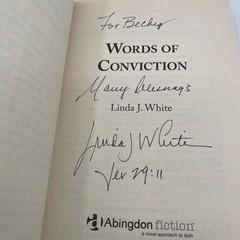 Lot of SIGNED books by Linda J. White – Seeds of Evidence, Bloody Point + 1, PB