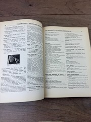University of Chicago Press Catalogue of Books & Journals 1941 Scholarly