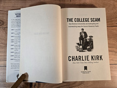 The College Scam By Charlie Kirk 2022 First Edition First Print HC Like New