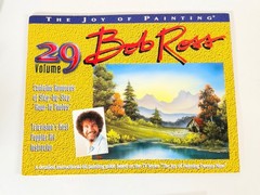 Bob Ross Joy of Painting 6 Book Set Vol 24 25 26 28 29 31 & DVD Autumn Stream