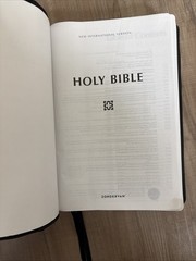 NIV Bible 2011 Zondervan Black Premium Leather