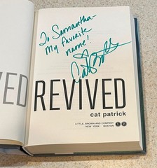 Cat PATRICK — Revived (YA Mystery) — 2012 SIGNED 1st Edition Hardcover
