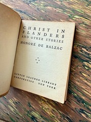 Antique Little Leather Small Book Christ In Flanders BALZAC Classic Literature