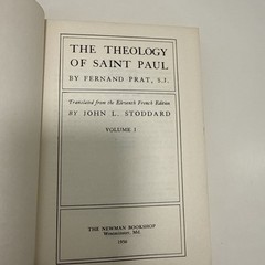 Pauline Theology Christian Book Lot St Paul Biblical Studies Catholic