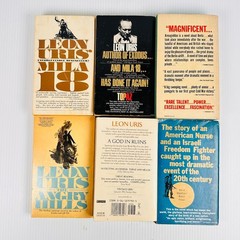 6x Leon Uris Paperback Novels/Books Multiple Titles