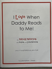 I Love When Daddy Reads to Me by Peyton G. Patterson Patrick Signed Book HCDJ