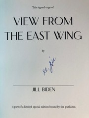 View from the East Wing: A Memoir SIGNED by Jill Biden 1st/1st (2026, Hardcover)
