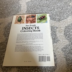 New Unused Jan Sovak Insects Coloring Book