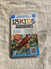 E-Go Library 125 Books Kids Audio Classics on USB Flash Drive