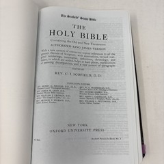 Holy Bible Scofield Study System Oxford Red Letter Concordance KJV