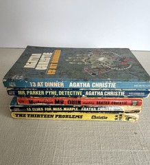 Vintage Agatha Christie Dell Mysteries Poirot Miss Marple (Lot of 5 MMPBs)