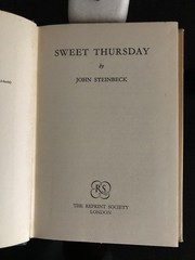 John Steinbeck Sweet Thursday RS Reprint Society UK 1955 HC DJ VG