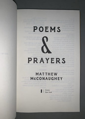 Poems and Prayers by Matthew McConaughey (2025, Hardcover)