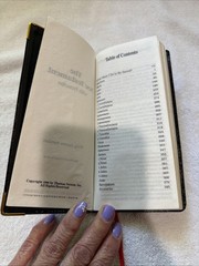 KJV New Testament With Proverbs-Black Bonded Leather Excellent Condition