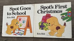 Lot Of 2 Books-Spot Goes to School & Spot’s First Christmas Eric Hill 1983-84 HC