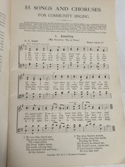 55 Songs and Choruses for Community Singing 1917 Patriotic Christian Christmas