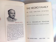 E. Franklin Frazier–Lot of 2 Books RACE AND CULTURE NEGRO FAMILY Hardcovers