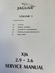 Jaguar XJ6 2.9-3.6 Factory Service Manual Set, Volumes 1-4, 1986