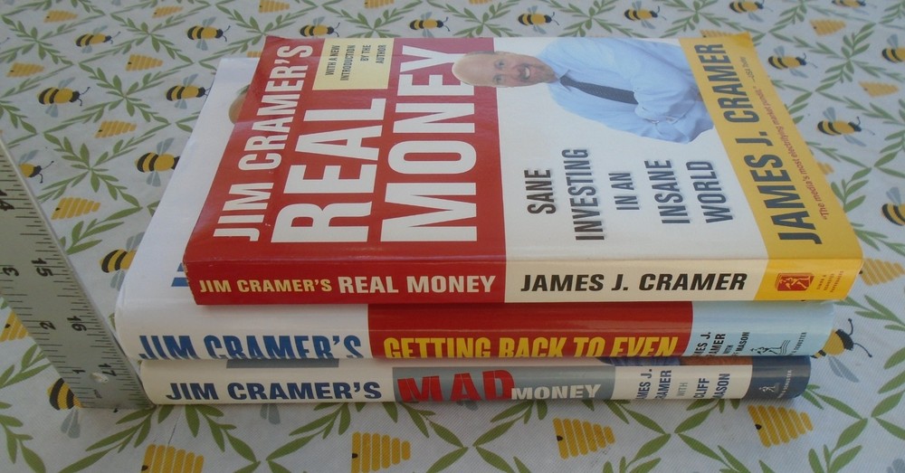 REAL MONEY, MAD MONEY, GETTING BACK TO EVEN BY JAMES J. CRAMER LOT OF 3 BOOKS