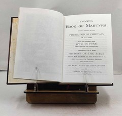 Foxe’s Book of martyrs; 1897 by Foxe, John [Leather Crafted]