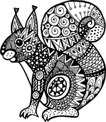Squirrels Coloring Book for Adults and Teens 108 Pages 8.5 x 11 for All Ages