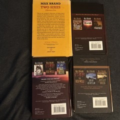 Western Novels Lot Of 4 Hardcover Books Westerns Bundle Max Brand