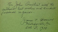 Milledgeville : Georgia’s Antebellum Capital by James C. Bonner 1978 Signed