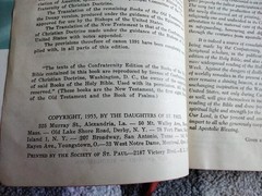 1955 Holy Bible DAUGHTERS OF ST. PAUL Douay-Confraternity Black Bonded Leather