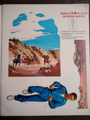The Six Million Dollar Man Activity Book, Poster, Puzzles, 3D Plaque, Games