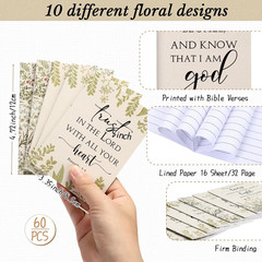 120 Pcs Christian Gift Bulk for Women Bible Verse Notebook Prayer Journal Inspir