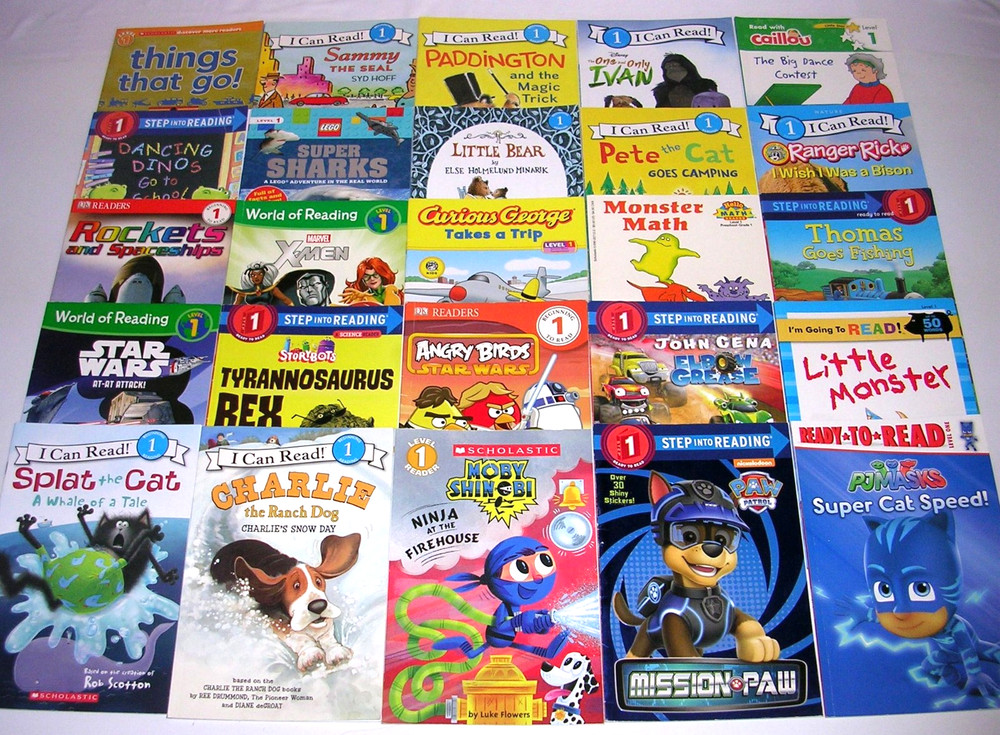 Lot 25 LEVEL 1 BOYS – I Can Read, Step Into Reading, Scholastic Readers Books