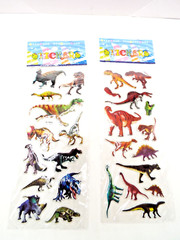 The Dinosaur Coloring Book by Anthony Rao (PB) & 2 Dinosaur Sticker Sets Vintage