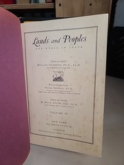 Lands and Peoples The World in Color Set of 5 Hardcover Volumes Grolier