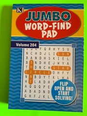 Kappa Jumbo Word-Find Pad Digest Puzzle Book Vol #204