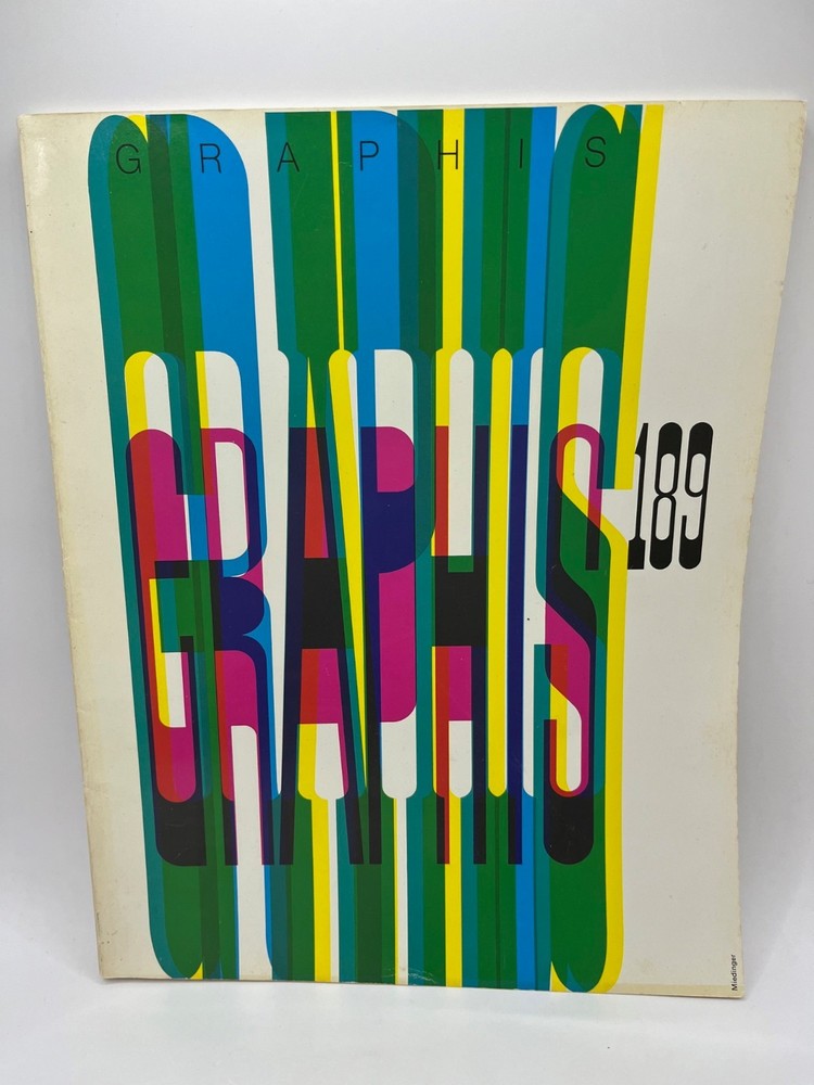 GRAPHIS Magazine 189, Graphic Art 1977/78 Applied Art Gerard Miedinger