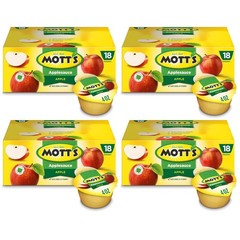 Portable Apple Sauce Cups, 4 oz x 72