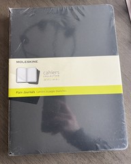 Moleskine Cahier~1 Set of 3 Plain Journals 120 Pages 7.5×9.75″ Stitched Binding