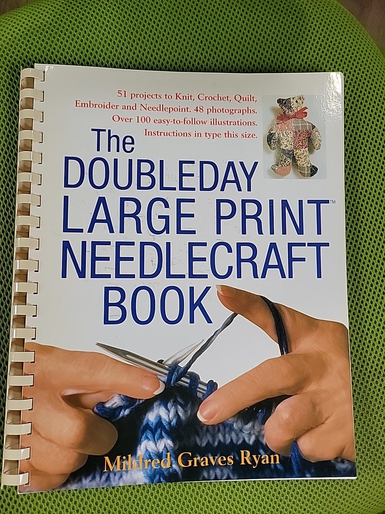 Doubleday Large Print Needlecraft Book by Mildred Graves Ryan (1999, Trade…