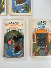 VINTAGE UNREAD 1970’s Chronicles of Narnia Box Set 1-7 C.S. Lewis Pauline Baynes