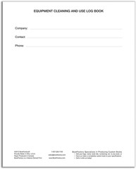 Maintenance Log Book – 120 Pages, 8” x 10”, Red Imitation Leather Cover, Se…