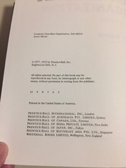 Vintage 1977 Computer Data-base Organization Martin