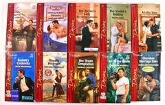 Lot of 48 Vintage Harlequin/Silhouette 'Desire’ & 'Temptation’ Series Paperbacks
