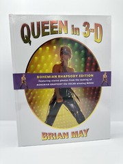 Brian May SIGNED BOOK Queen in 3-D BOHEMIAN RHAPSODY EDITION Hardcover