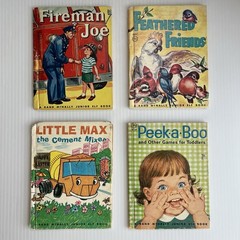 Lot of 4 Vintage Rand McNally Pocket Books, Junior Elf, Midcentury Nostalgia